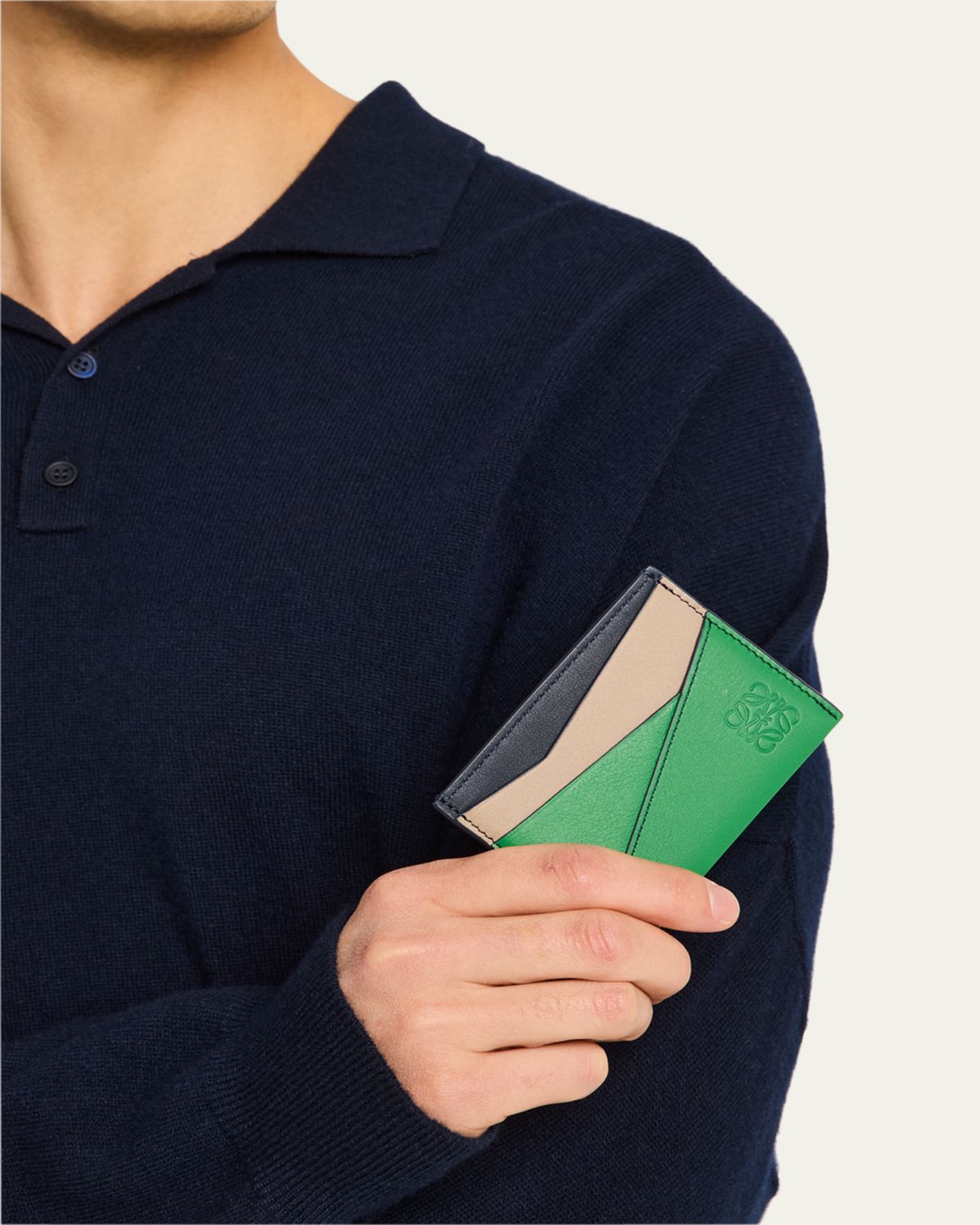 Loewe Men's Puzzle Calfskin Card Holder | Thumbnail 8 Loewe Men's Puzzle Calfskin Card Holder | Thumbnail 8