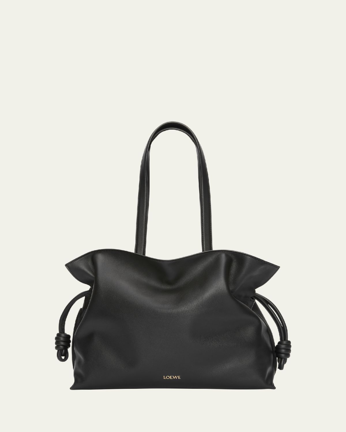 Loewe Flamenco Large Clutch Bag in Napa Leather with Golden Foil Anagram