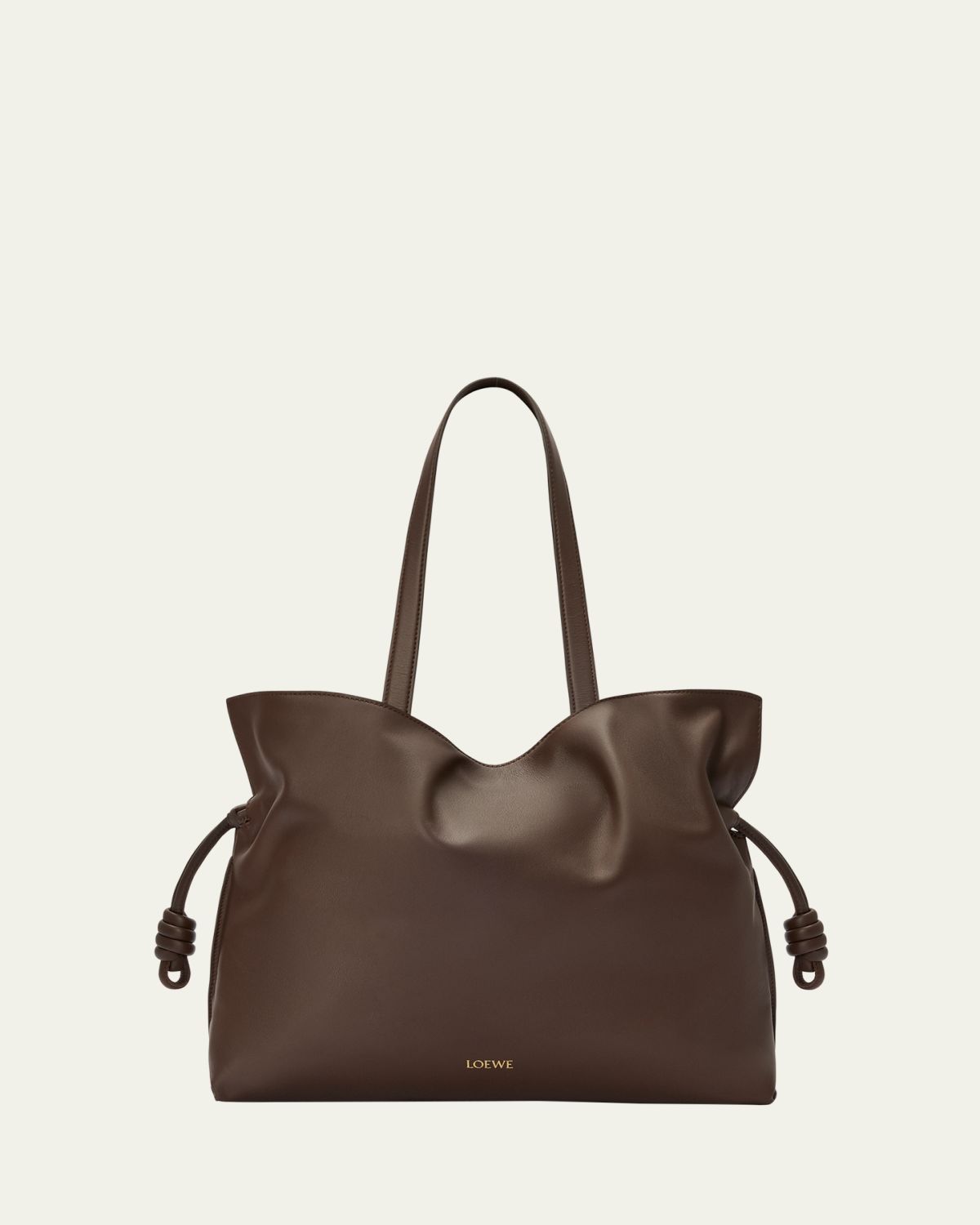 Loewe Flamenco Large Clutch Bag in Napa Leather with Golden Foil Anagram | Thumbnail 14