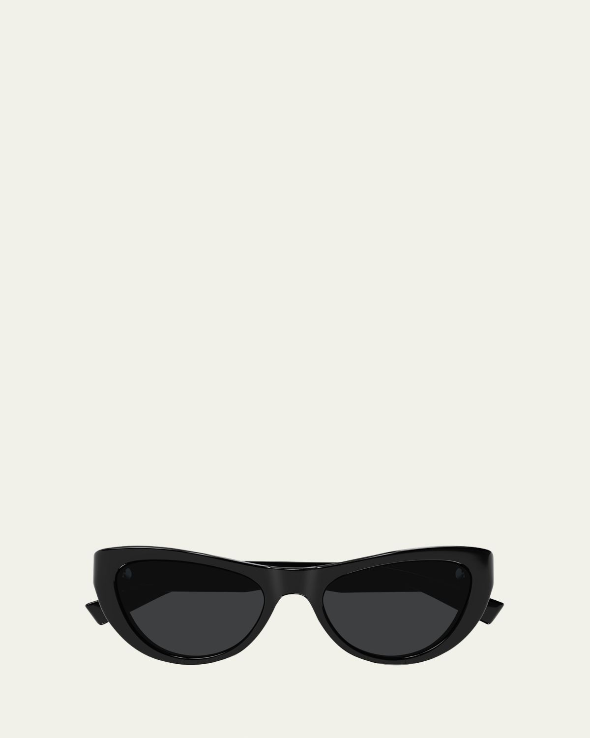 Saint Laurent Sleek Logo Plastic Cat-Eye Sunglasses | Thumbnail 4 Saint Laurent Sleek Logo Plastic Cat-Eye Sunglasses | Thumbnail 4