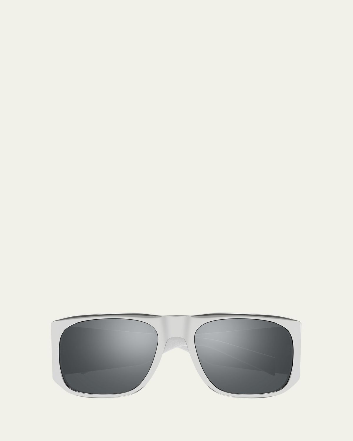 Saint Laurent Men's SL 636 Thick Metal Rectangle Sunglasses