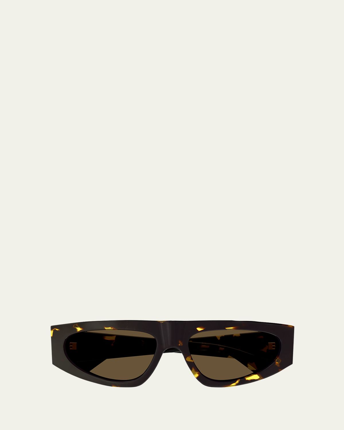 Bottega Veneta Engraved Logo Acetate Rectangle Sunglasses