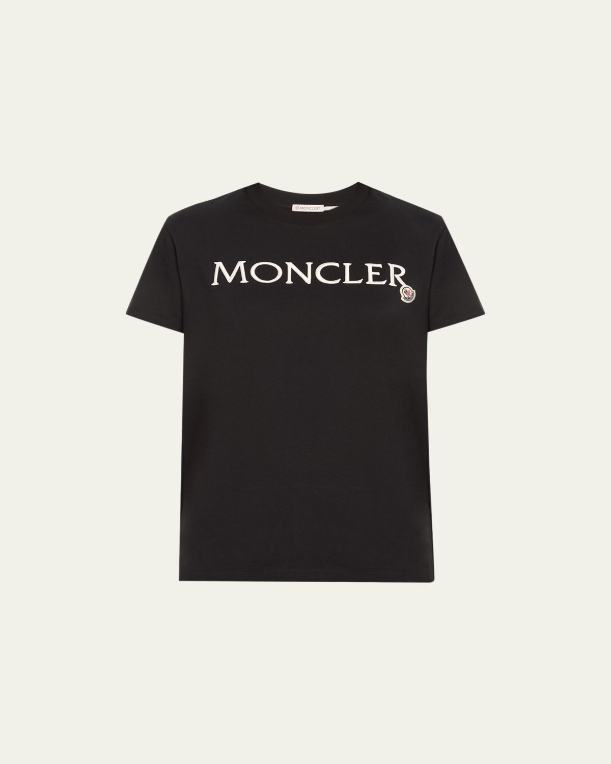 Moncler Embroidered Logo Short-Sleeve T-Shirt