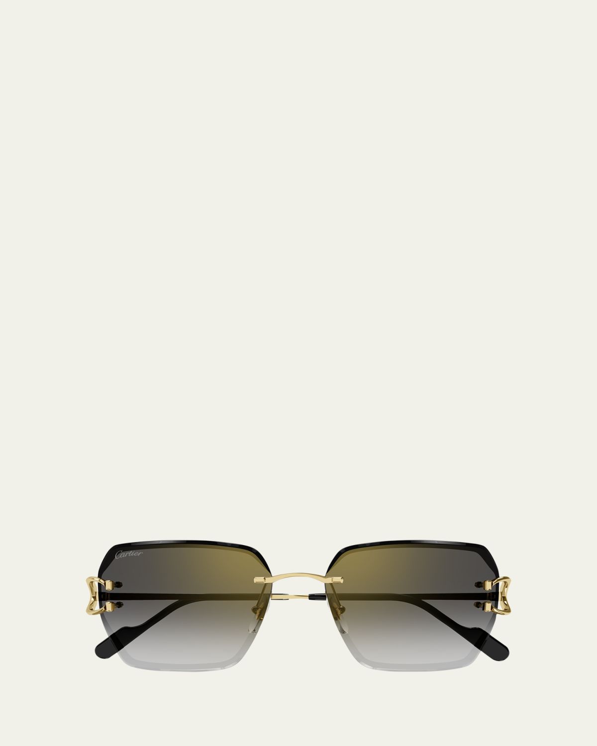 Cartier Rimless Metal Butterfly Sunglasses | Thumbnail 5