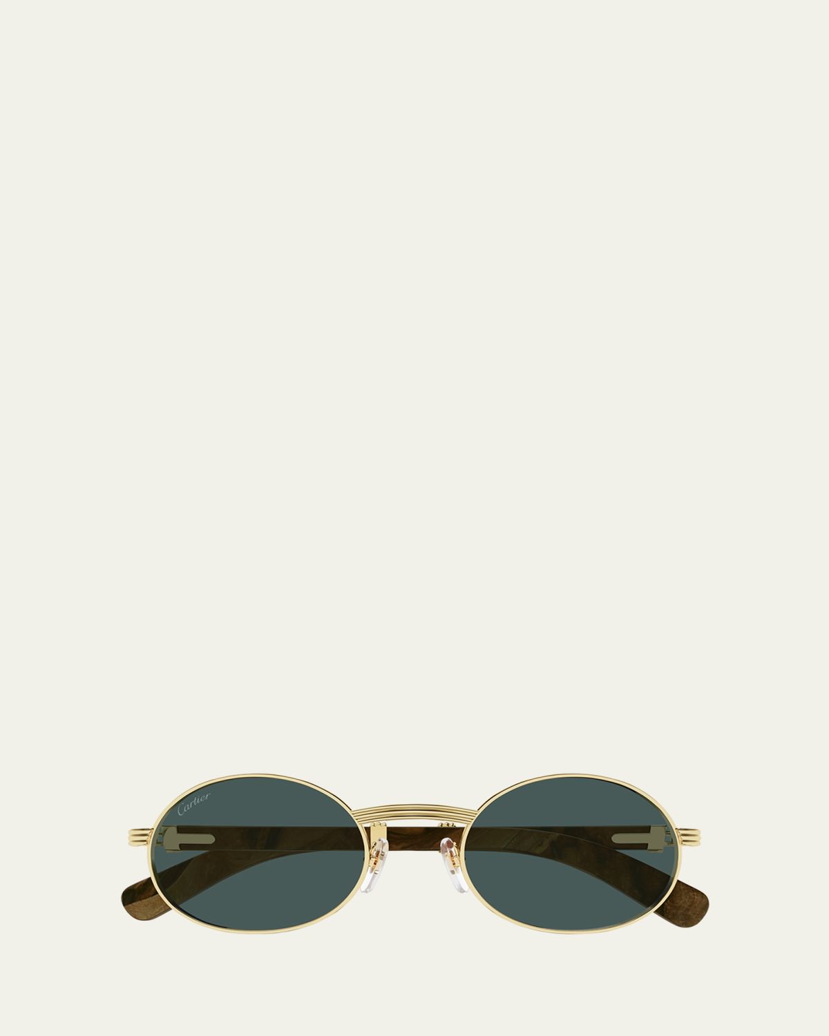 Cartier Men's Metal Round Sunglasses