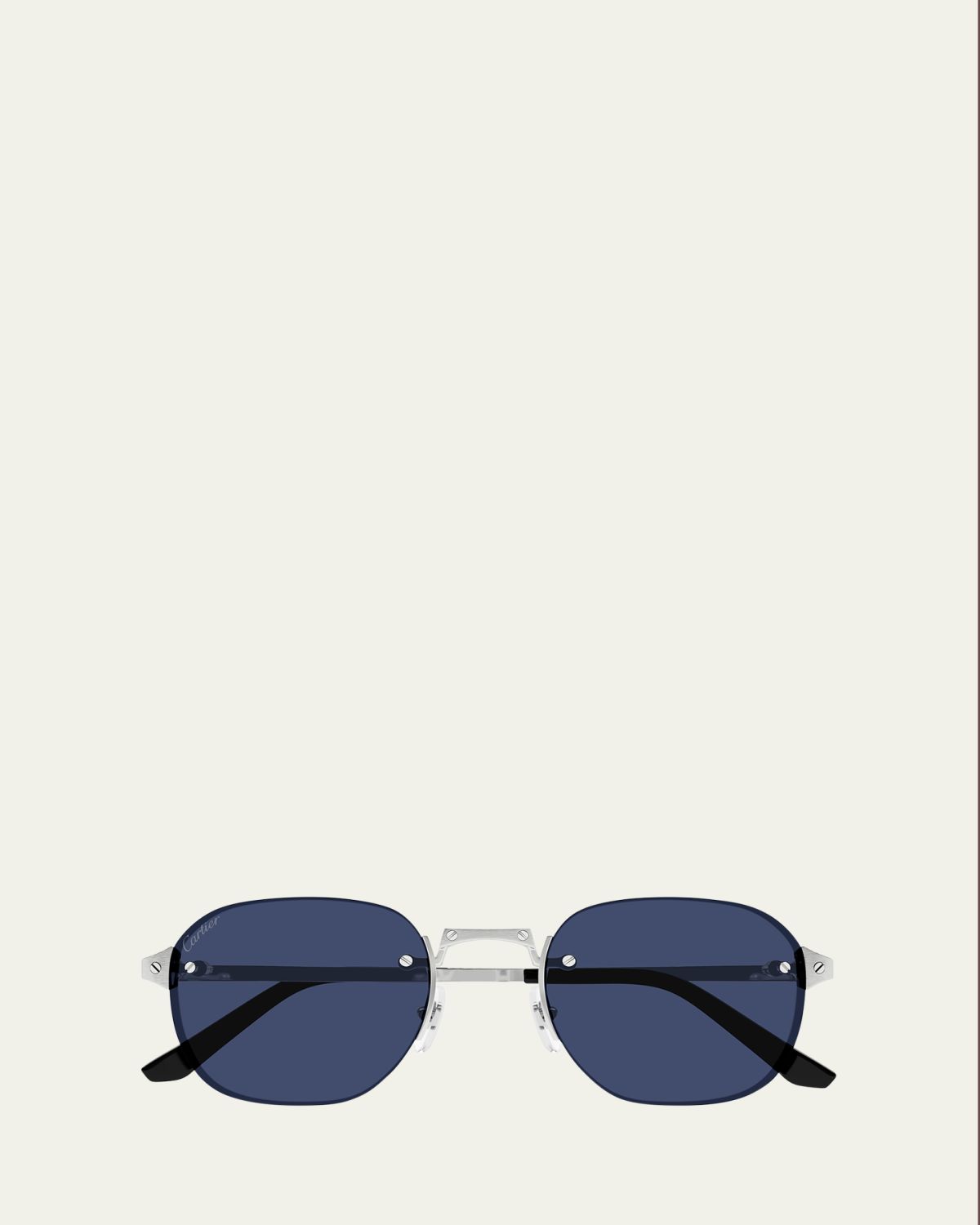 Cartier Men's CT0459SM Rimless Metal Round Sunglasses | Thumbnail 3 Cartier Men's CT0459SM Rimless Metal Round Sunglasses | Thumbnail 3