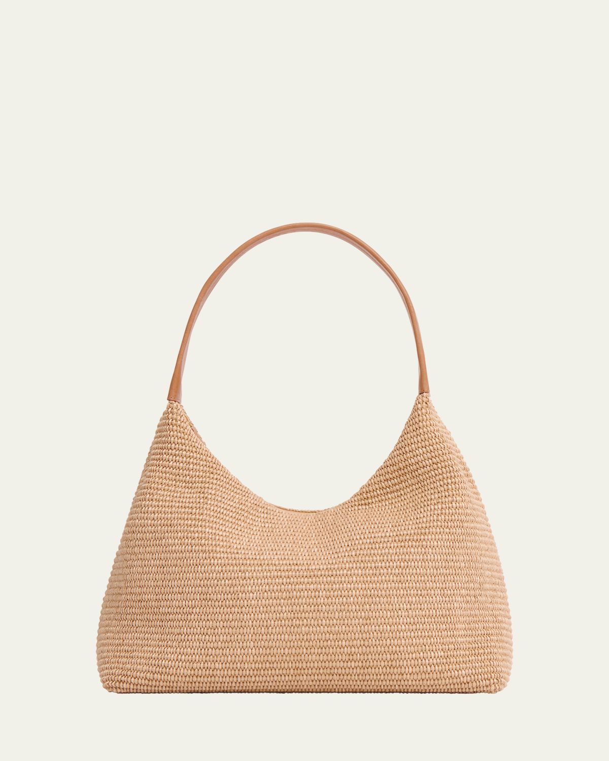 Mansur Gavriel Candy Zip Raffia Shoulder Bag