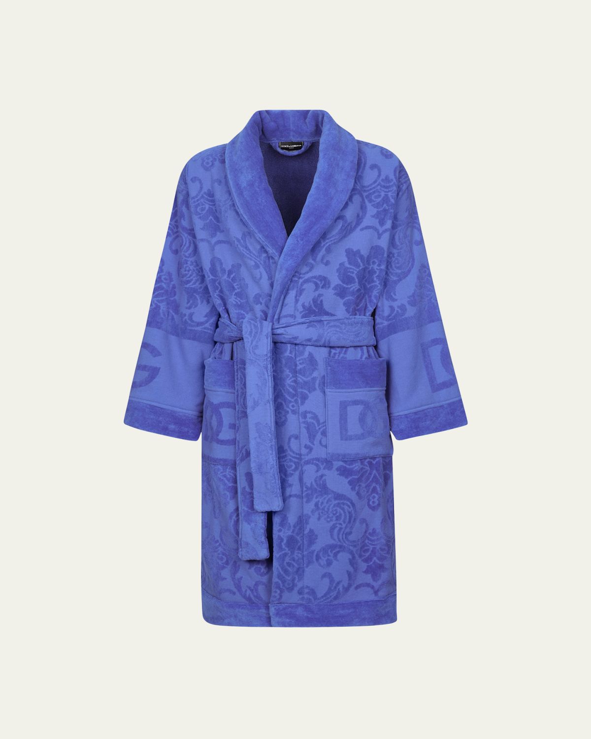 Dolce & Gabbana DG Logo Jacquard Bathrobe | Thumbnail 6 Dolce & Gabbana DG Logo Jacquard Bathrobe | Thumbnail 6