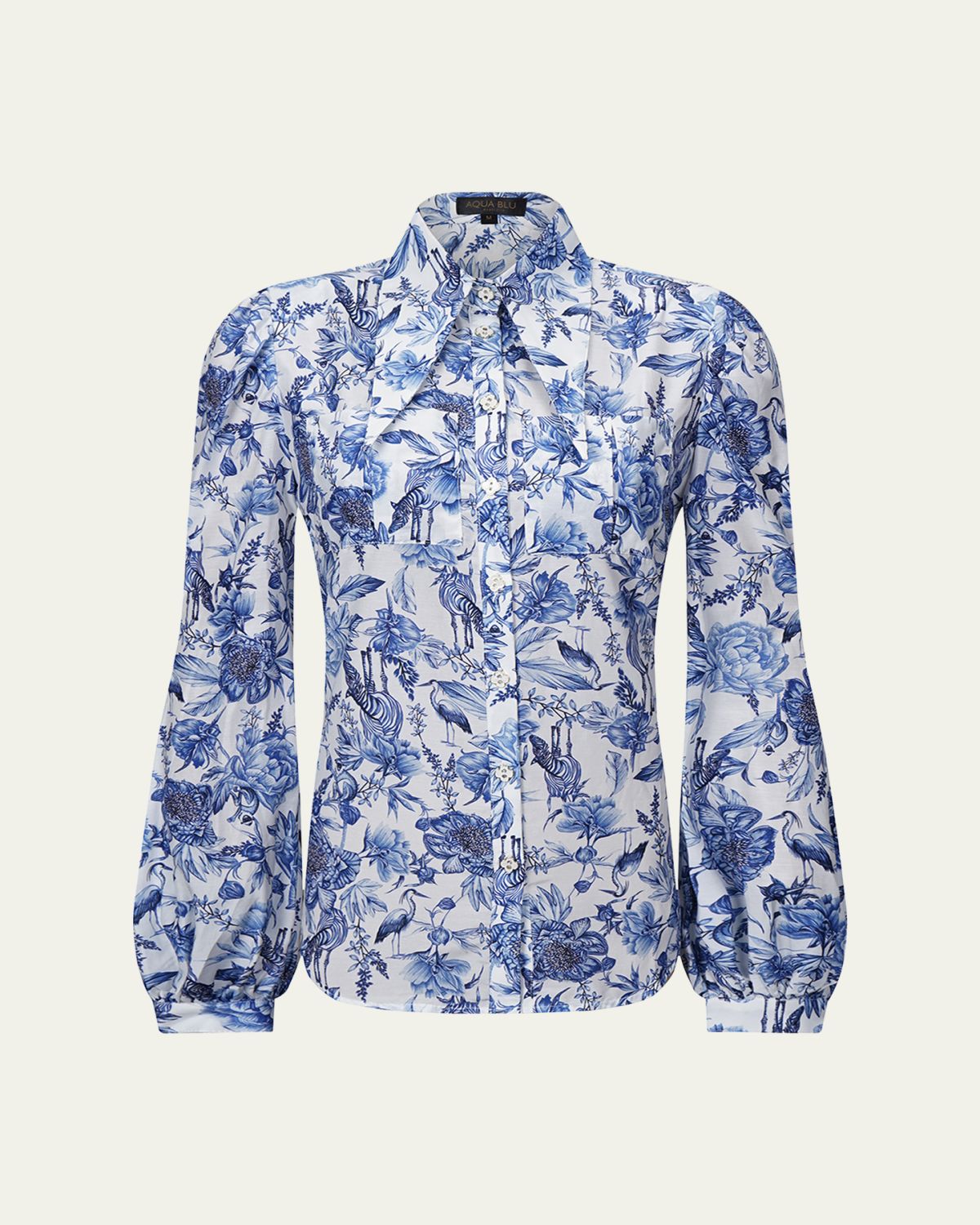 Aqua Blu Australia Azalea Sophia Button-Front Blouse