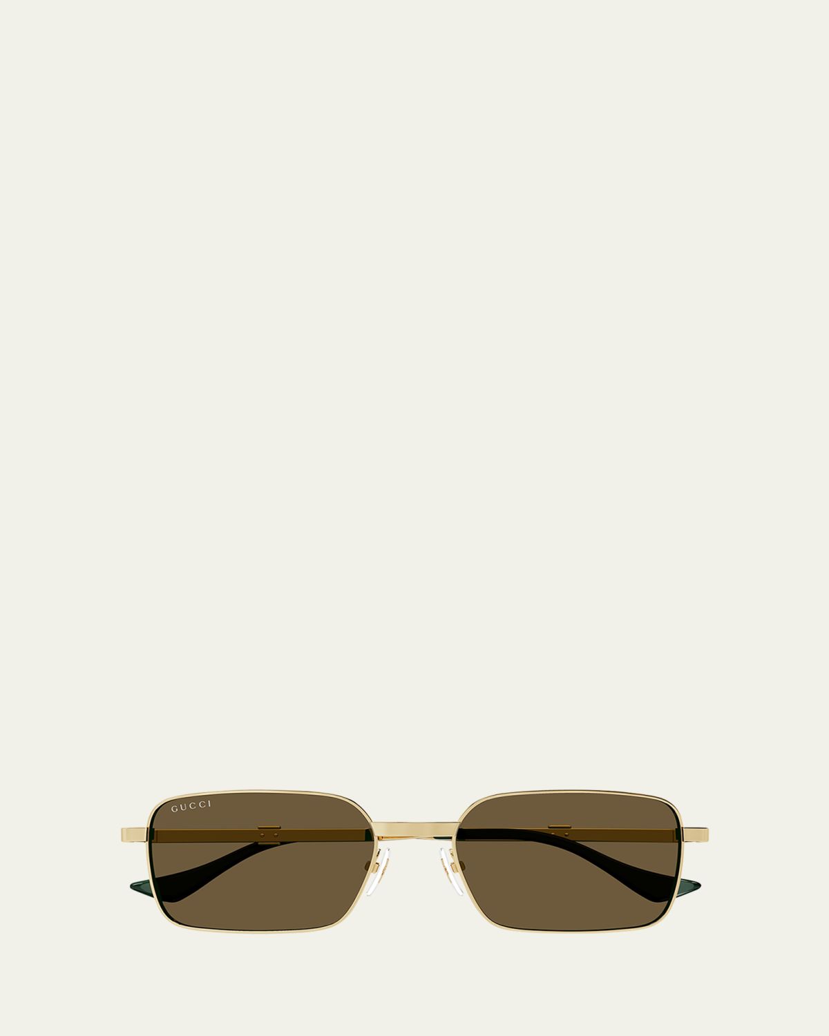 Gucci Men's Metal Rectangle Sunglasses