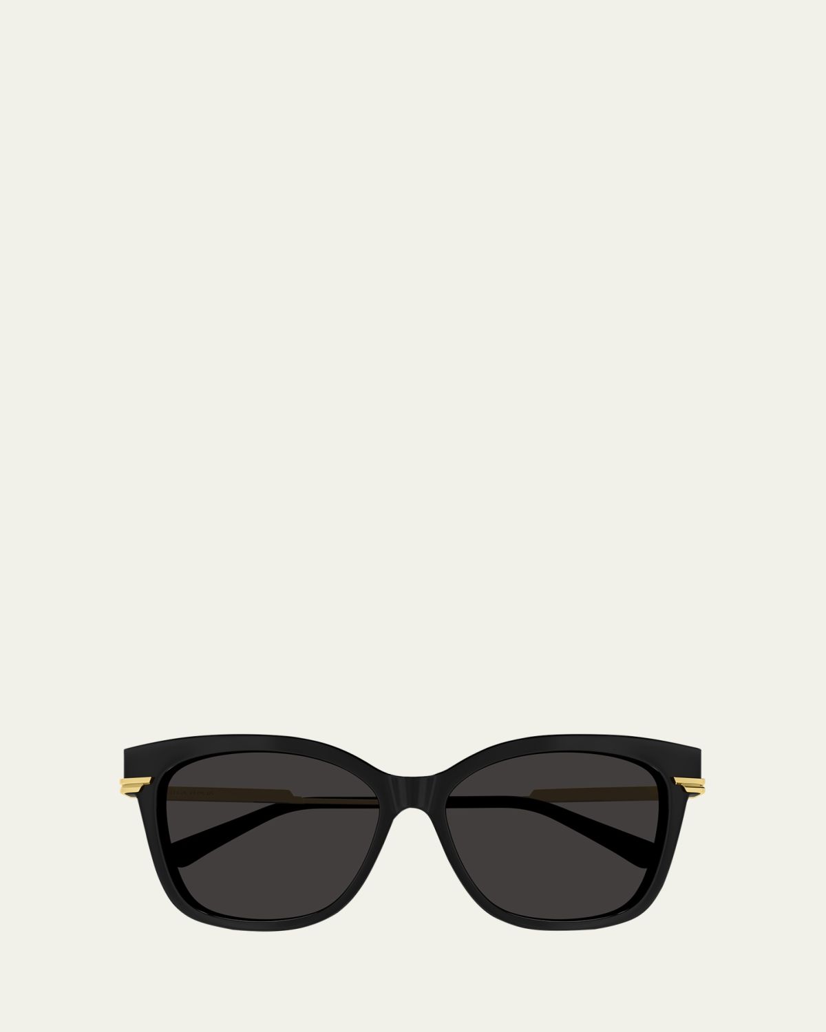Bottega Veneta Engraved Logo Acetate & Metal Cat-Eye Sunglasses