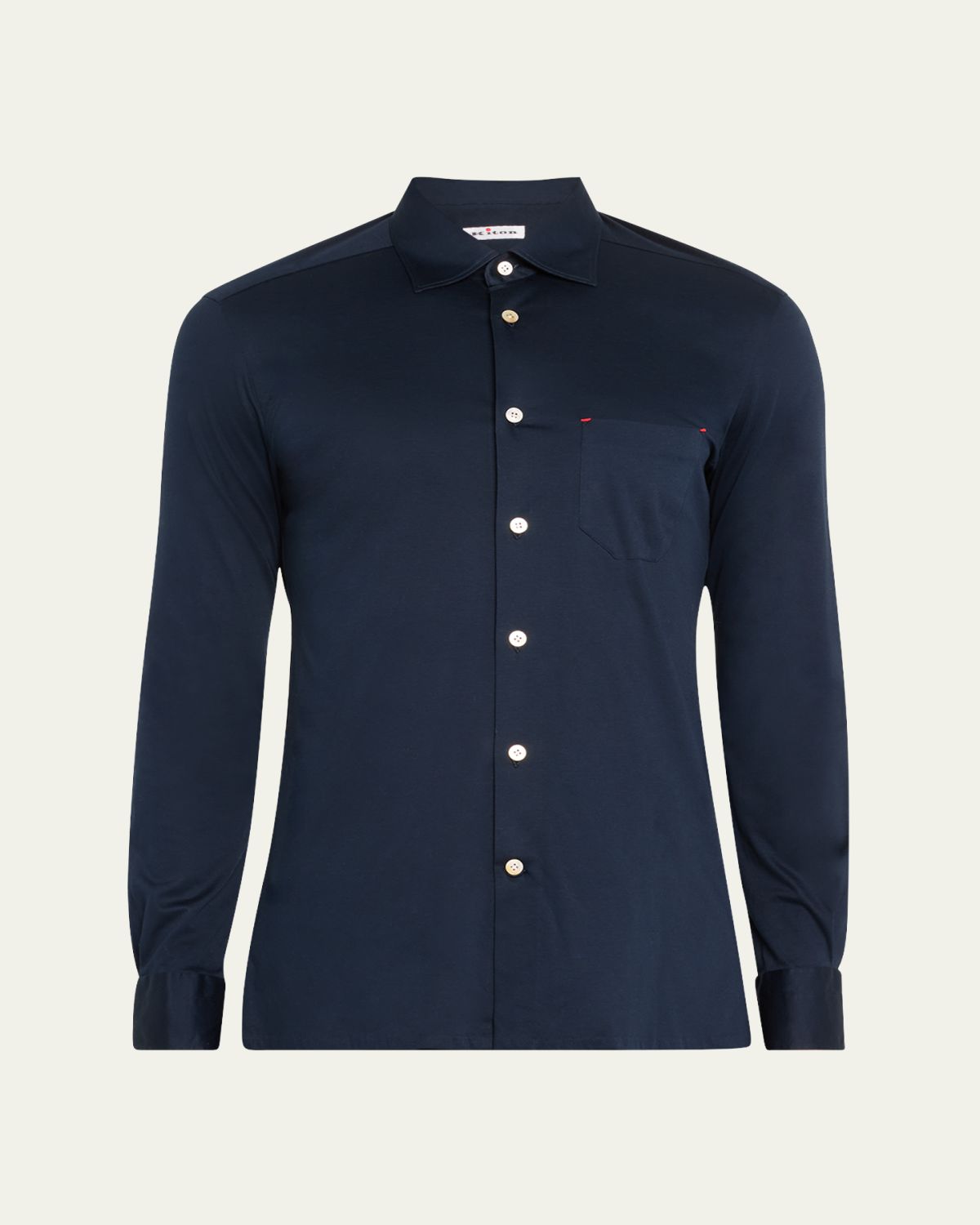 Kiton Men's Nerano Pocket Sport Shirt