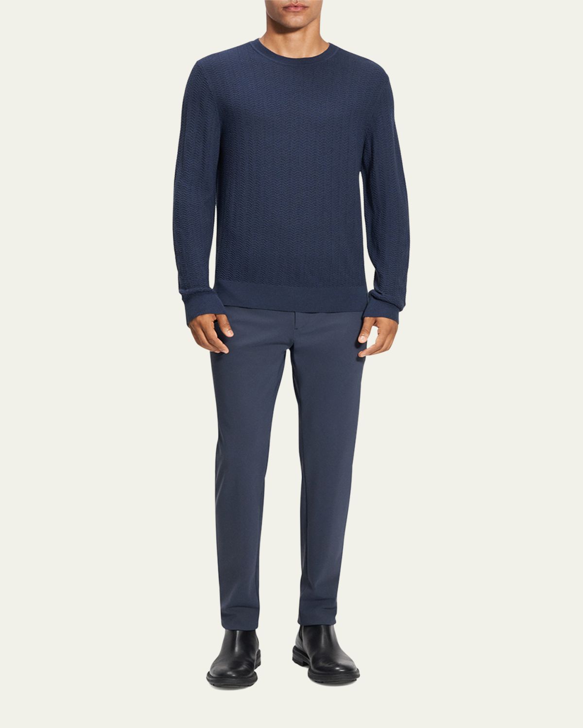 Theory Men's Merino Wool Crewneck Sweater | Thumbnail 2