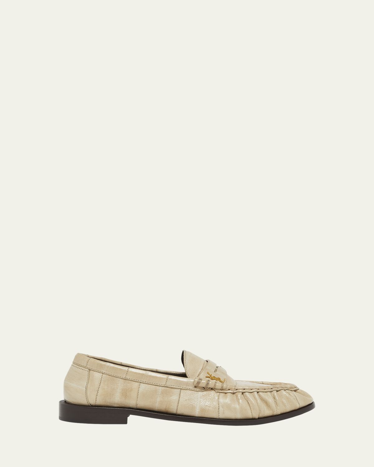 Saint Laurent Le Leather YSL Penny Loafers | Thumbnail 10