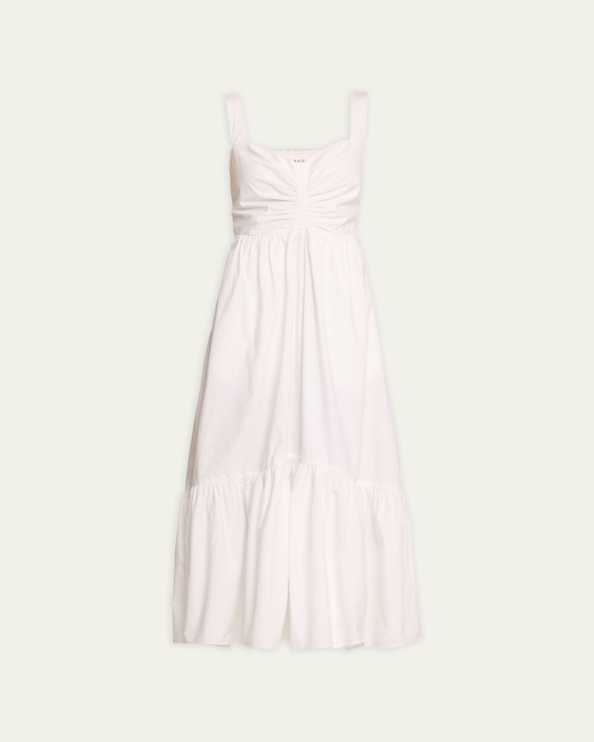 A.L.C. Lilah II Ruched Cotton A-Line Midi Dress | Thumbnail 6