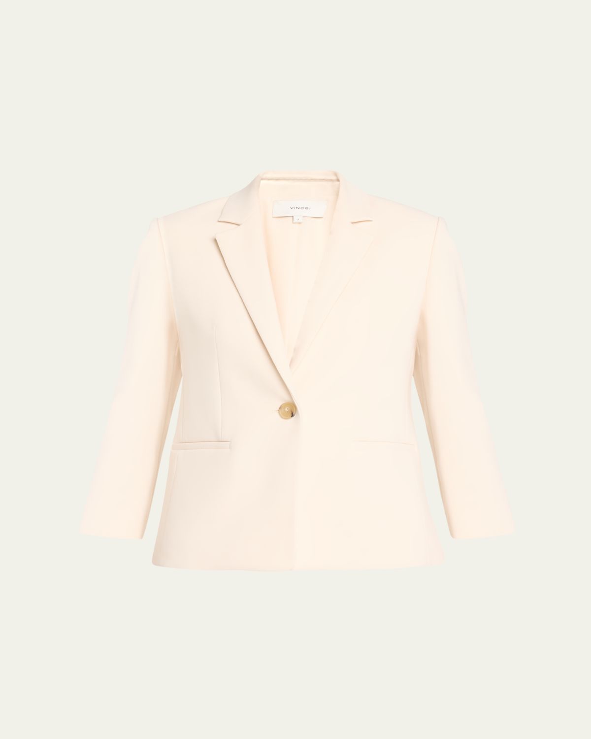 Vince Shrunken Bracelet-Sleeve Blazer