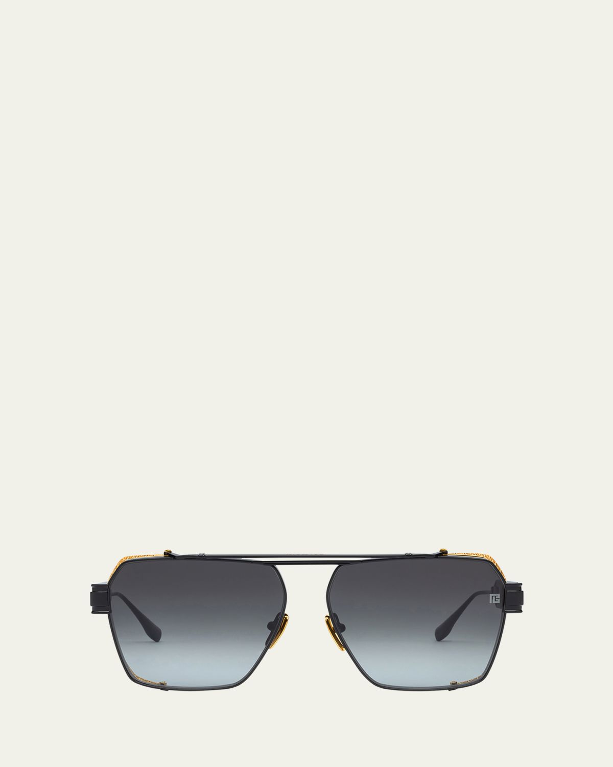 Balmain Premier Titanium Aviator Sunglasses