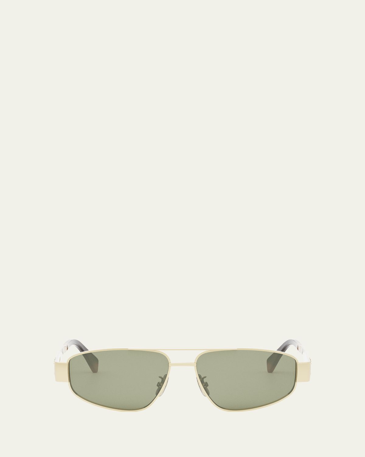 Celine Triomphe Metal Aviator Sunglasses