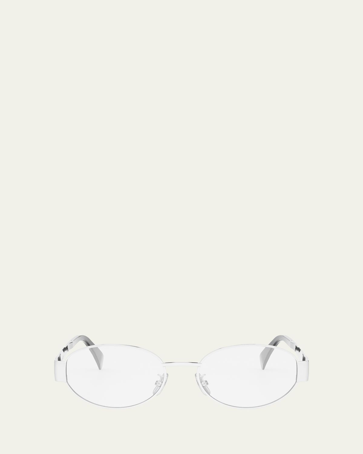Celine Triomphe Metal Oval Glasses