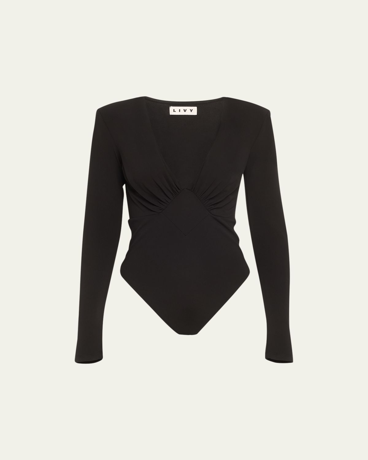 Livy Archer Deep V-Neck Empire Bodysuit