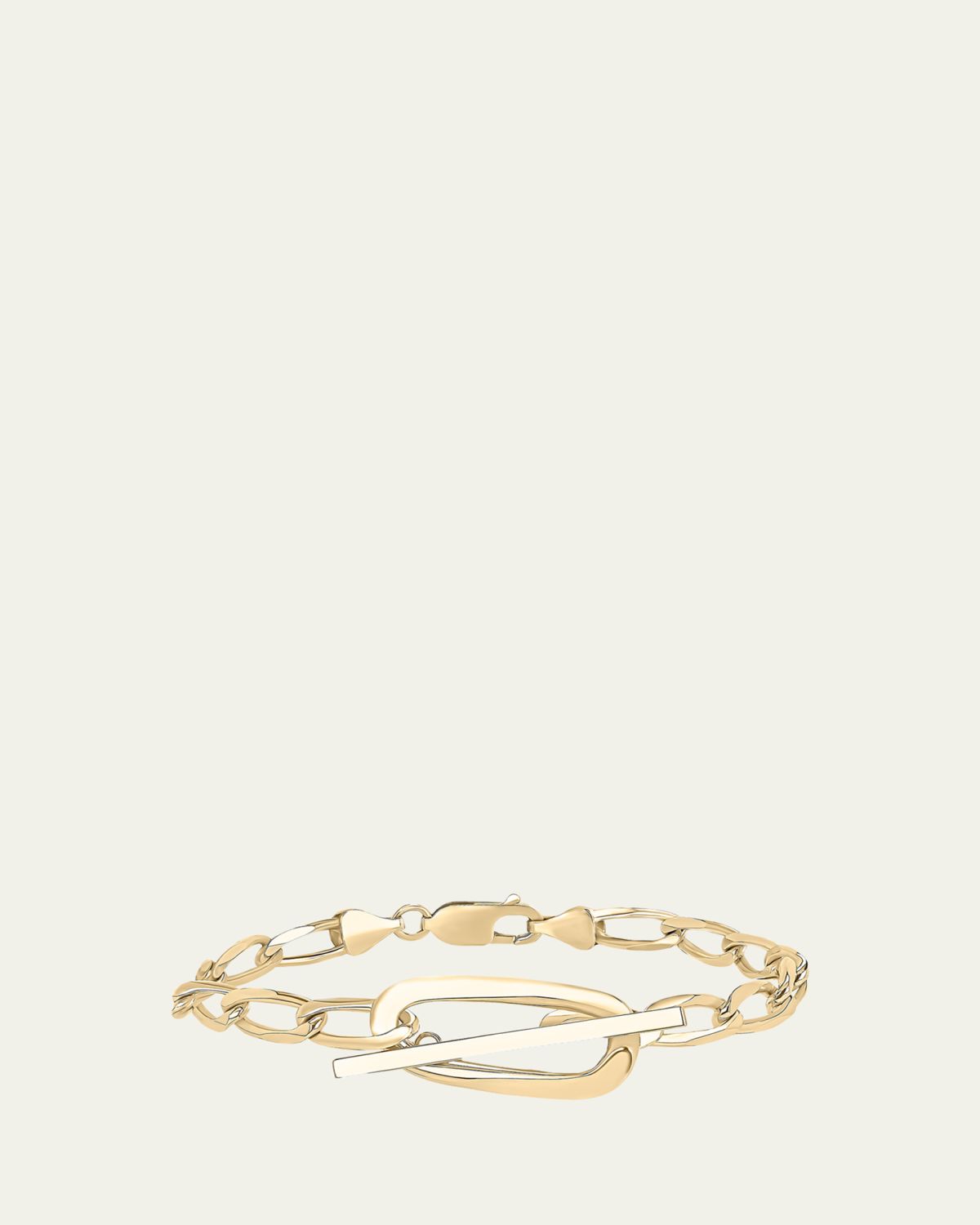 Lana 14K Gold Biography Wrap Toggle Bracelet
