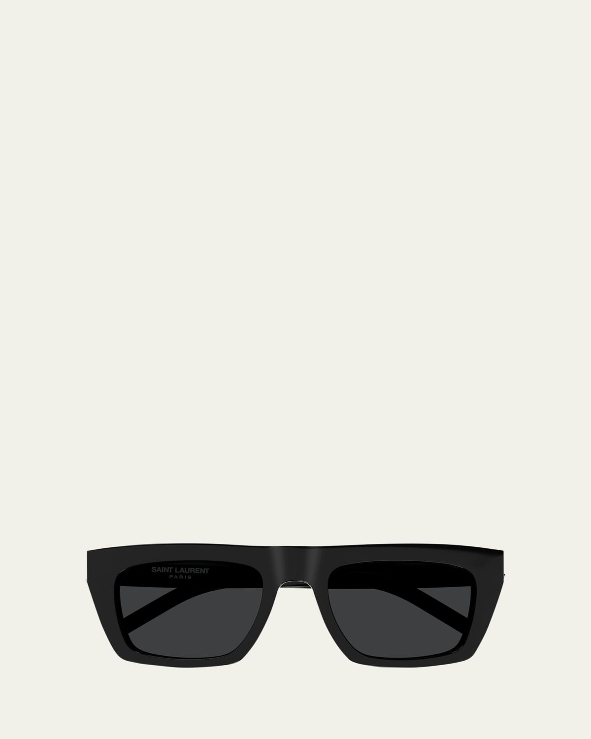 Saint Laurent Men's Nylon and Acetate Rectangle Sunglasses
