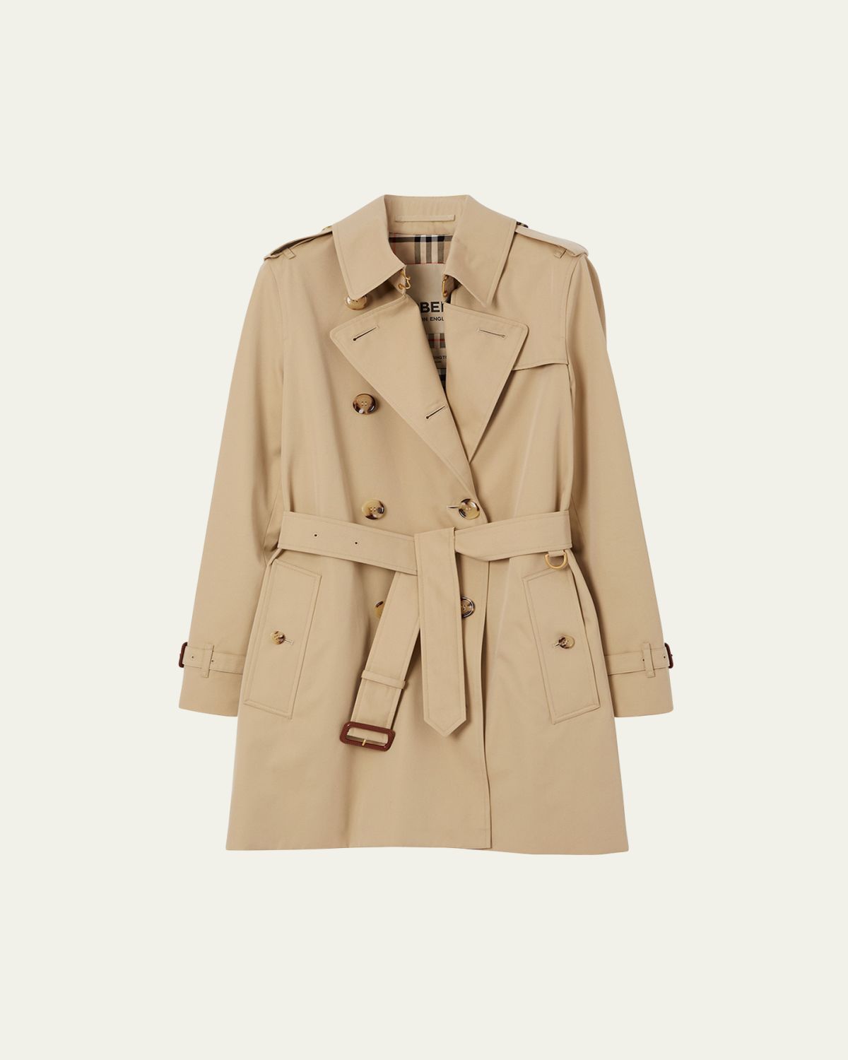 Burberry Kensington Quilted Short Org 2 Coat with Hood