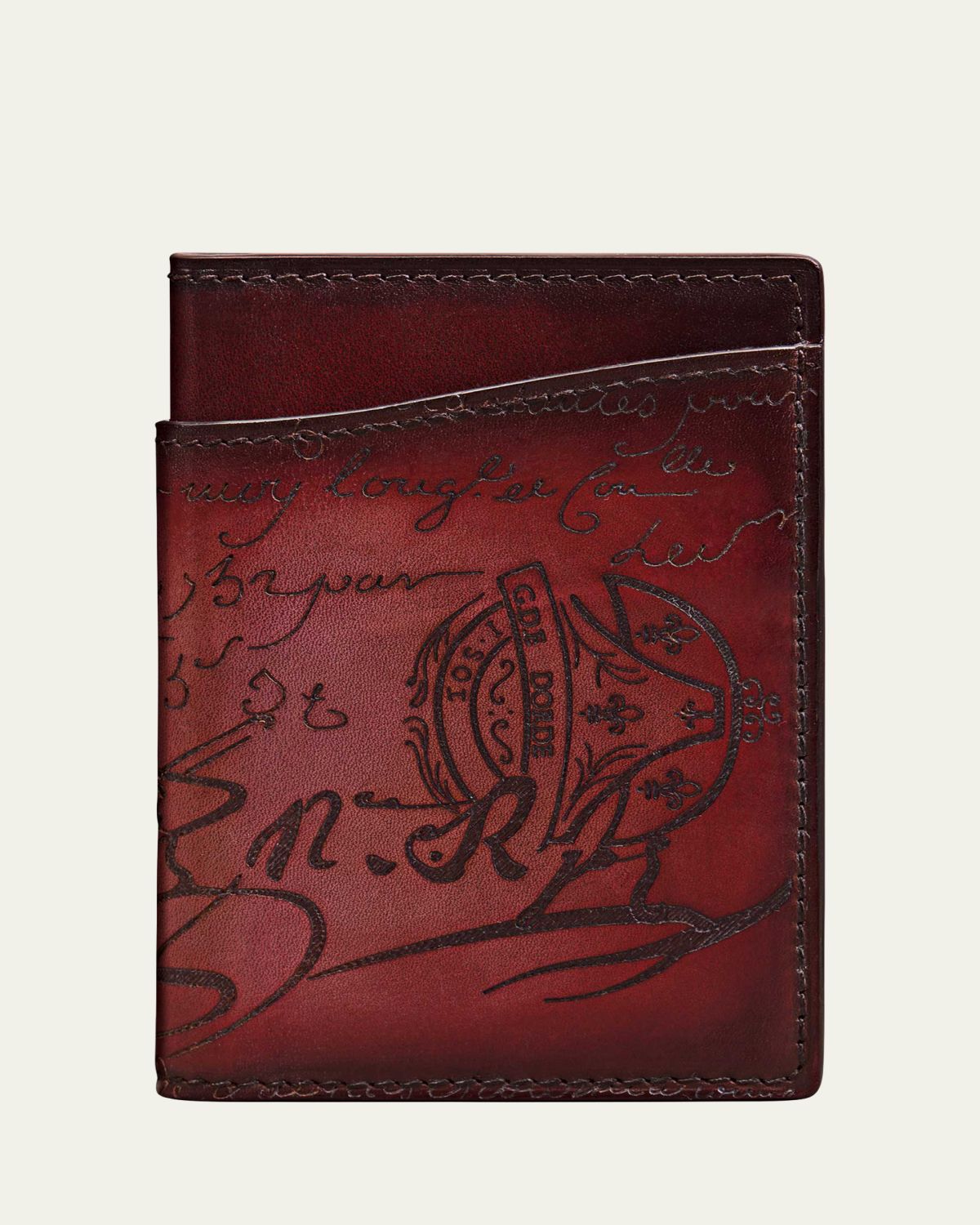 Berluti Men's Jagua Gradient Scritto Bifold Card Holder
