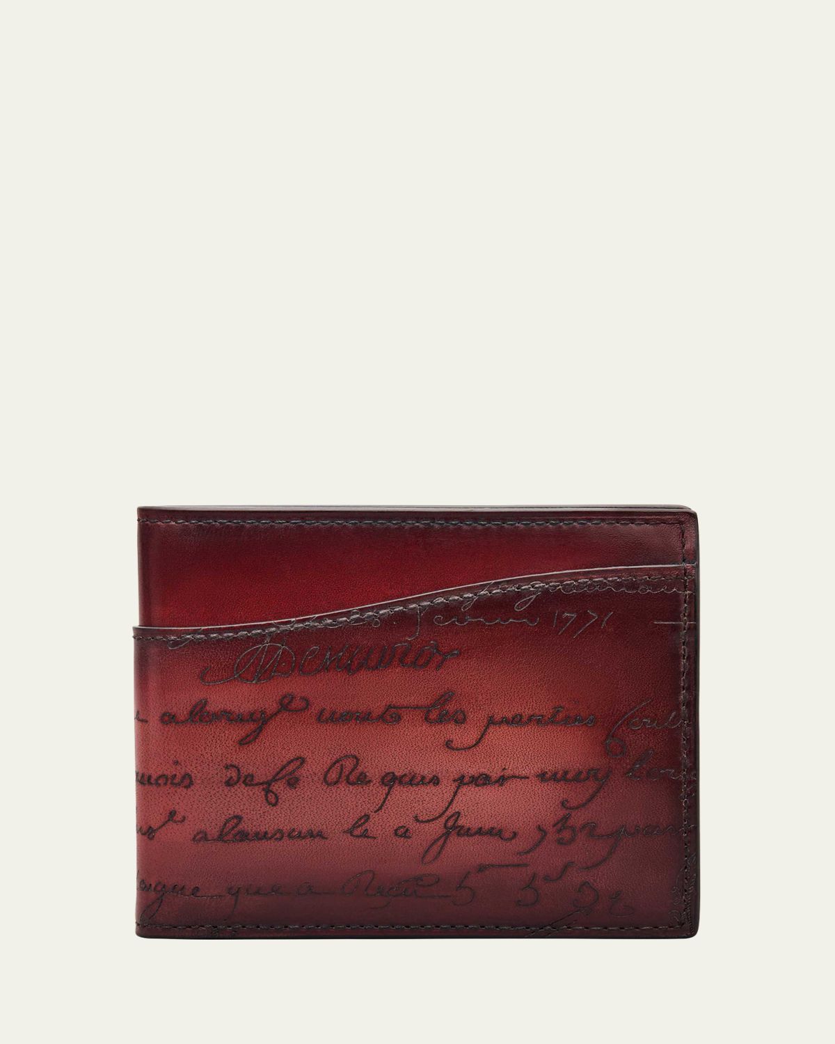 Berluti Men's Makore Gradiant Scritto Venezia Leather Wallet
