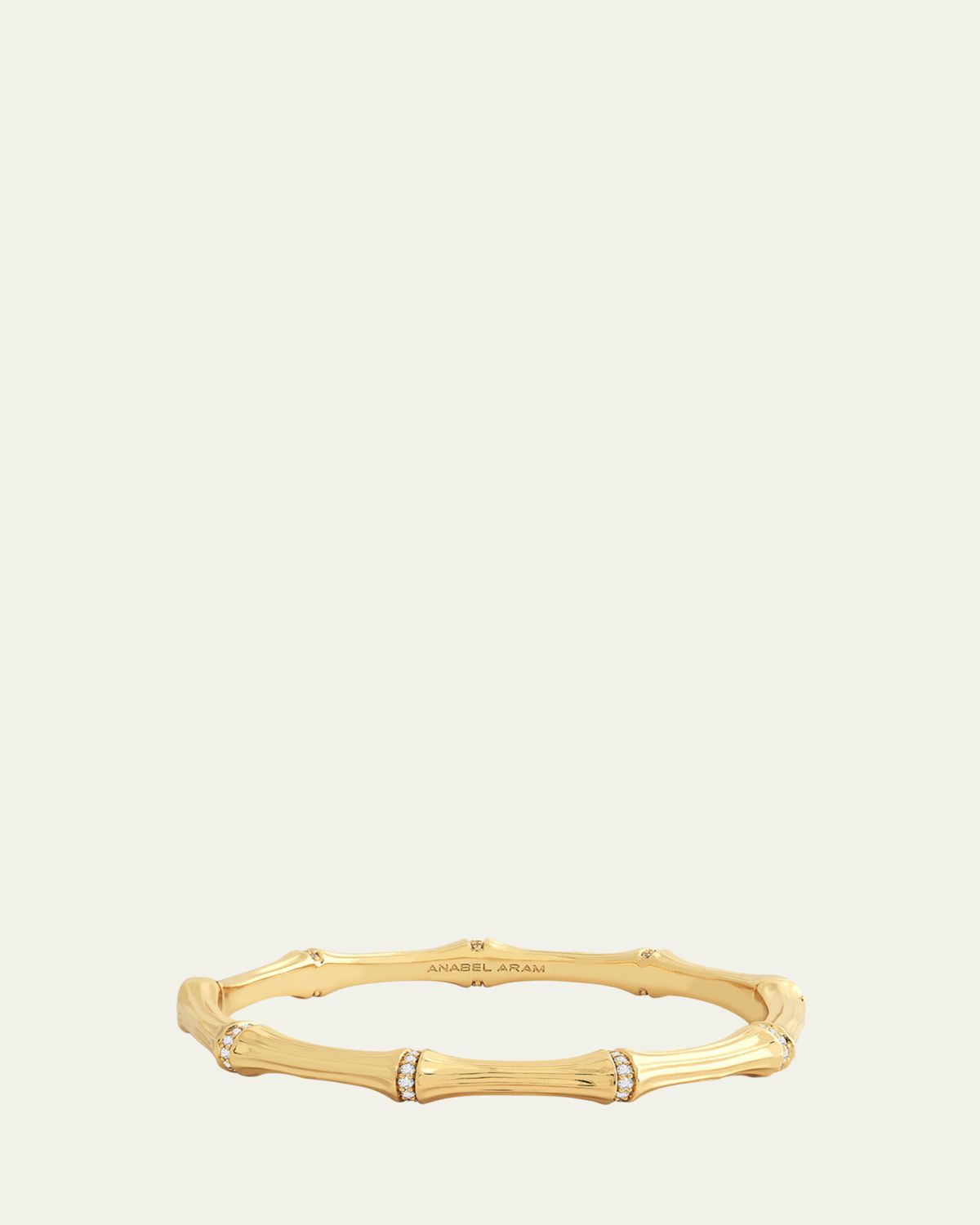 Anabel Aram Jewelry Cubic Zirconia Bamboo Bangle Bracelet | Thumbnail 5
