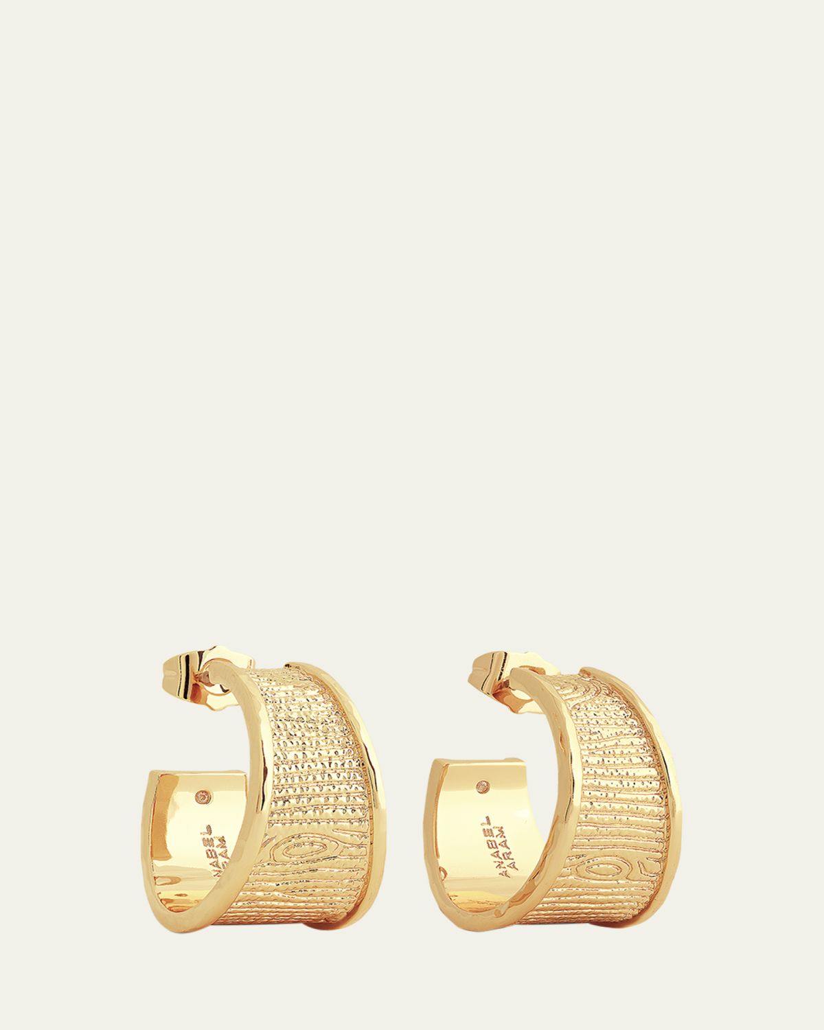 Anabel Aram Jewelry Enchanted Forest Bark Hoop Earrings | Thumbnail 5