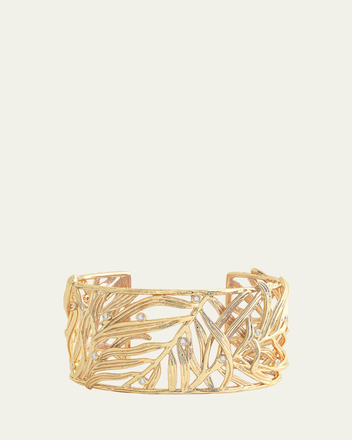 Anabel Aram Jewelry Cubic Zirconia Palm Leaves Cuff Bracelet | Thumbnail 5 Anabel Aram Jewelry Cubic Zirconia Palm Leaves Cuff Bracelet | Thumbnail 5