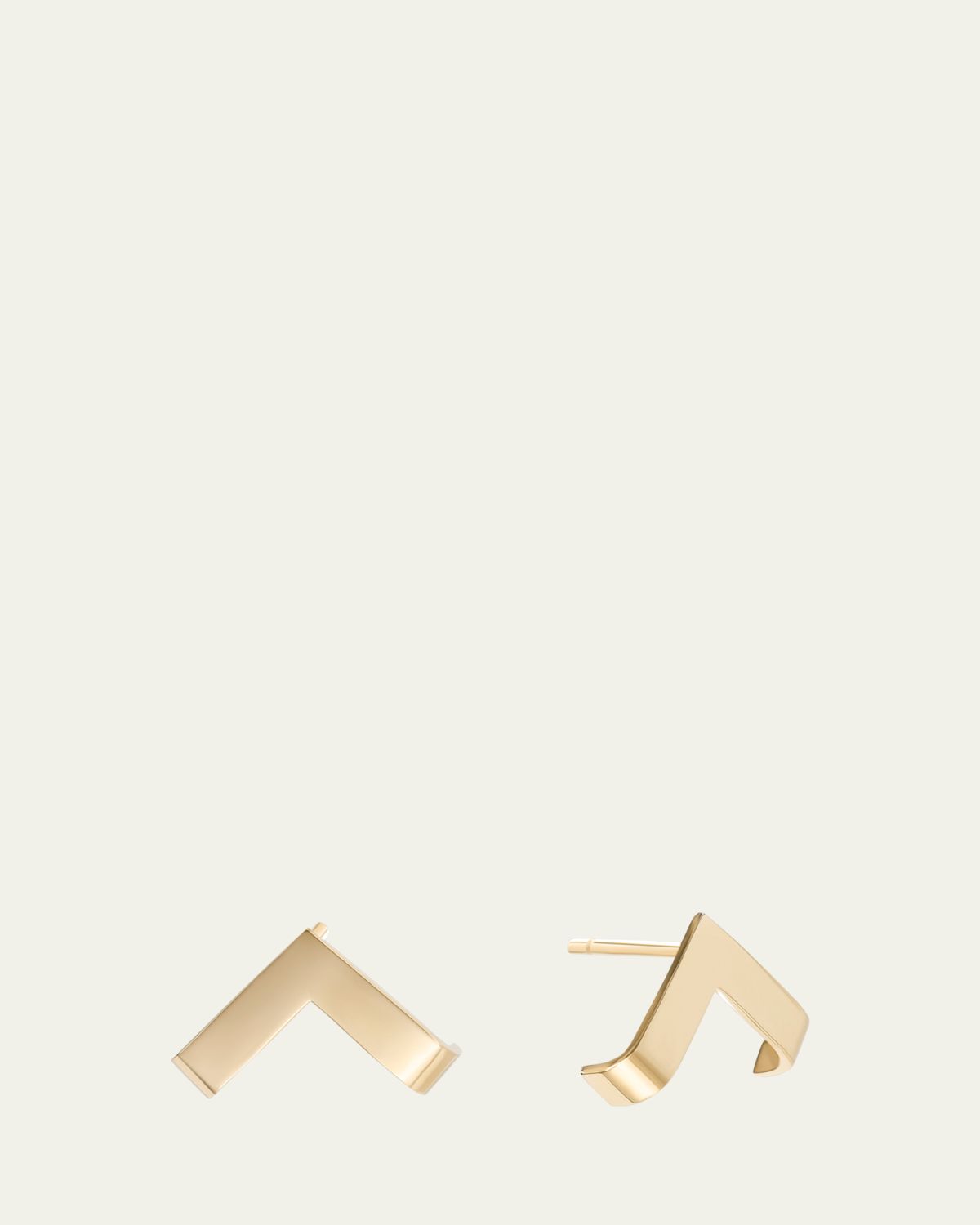 Lana 14K Gold Wrapped V Cuff Earrings