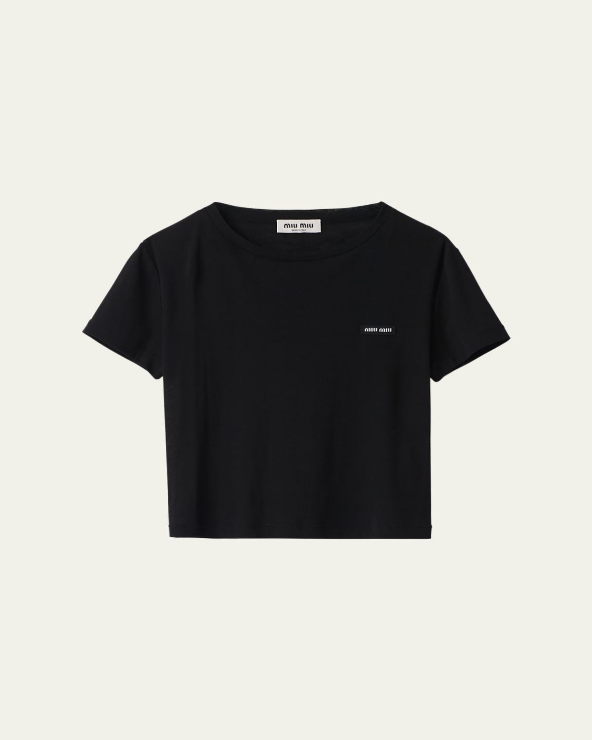 Miu Miu Short Sleeve Jersey Top