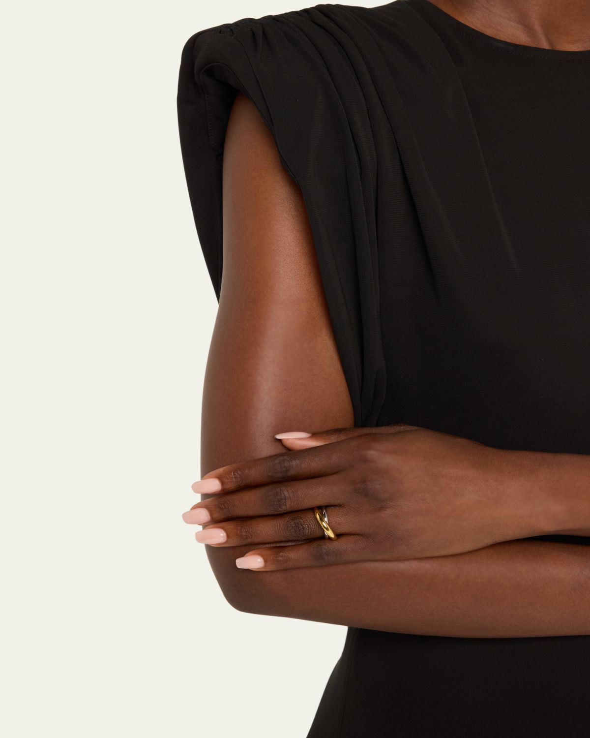 Charlotte Chesnais Initial Ring Two-Tone