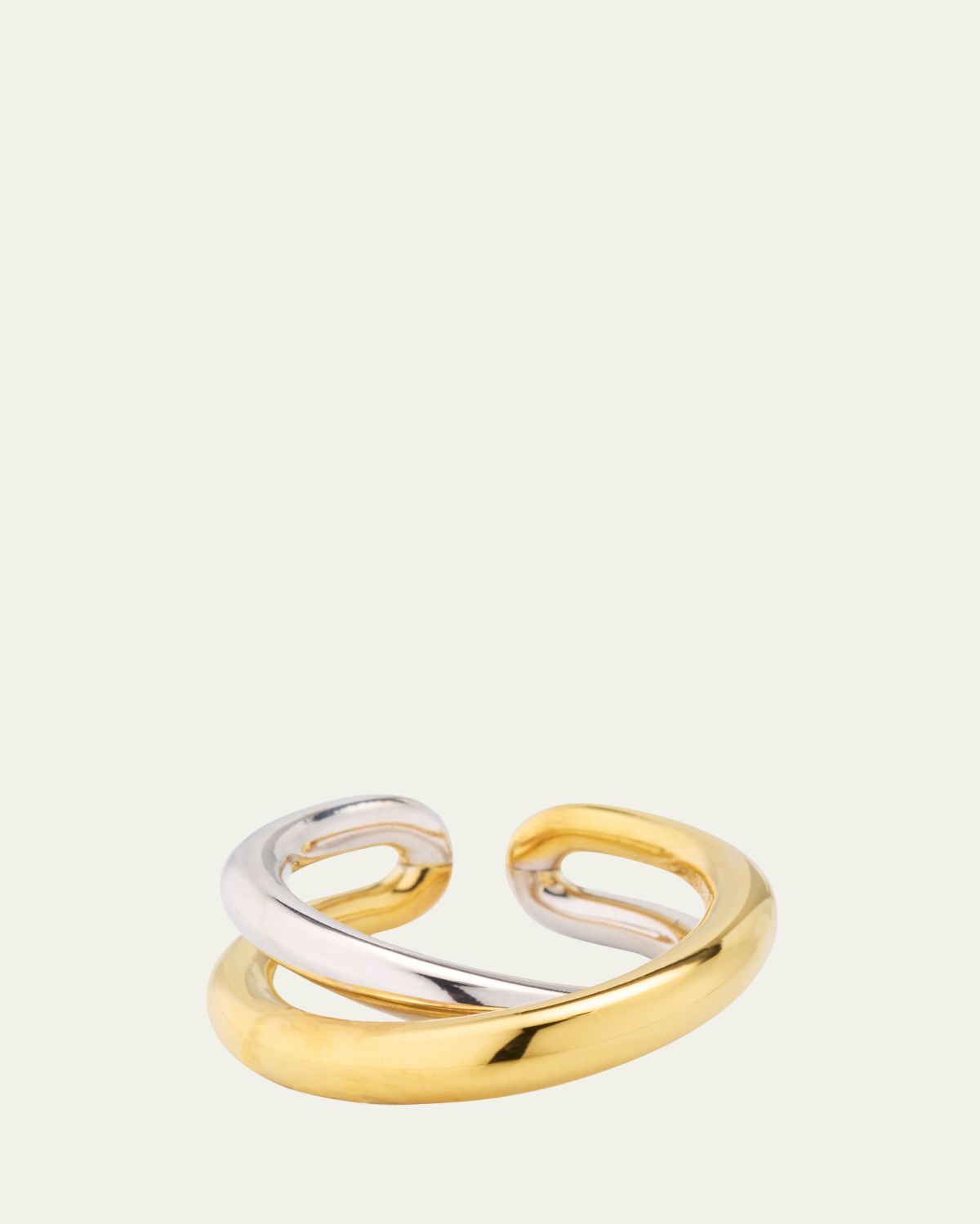 Charlotte Chesnais Initial Ring Two-Tone
