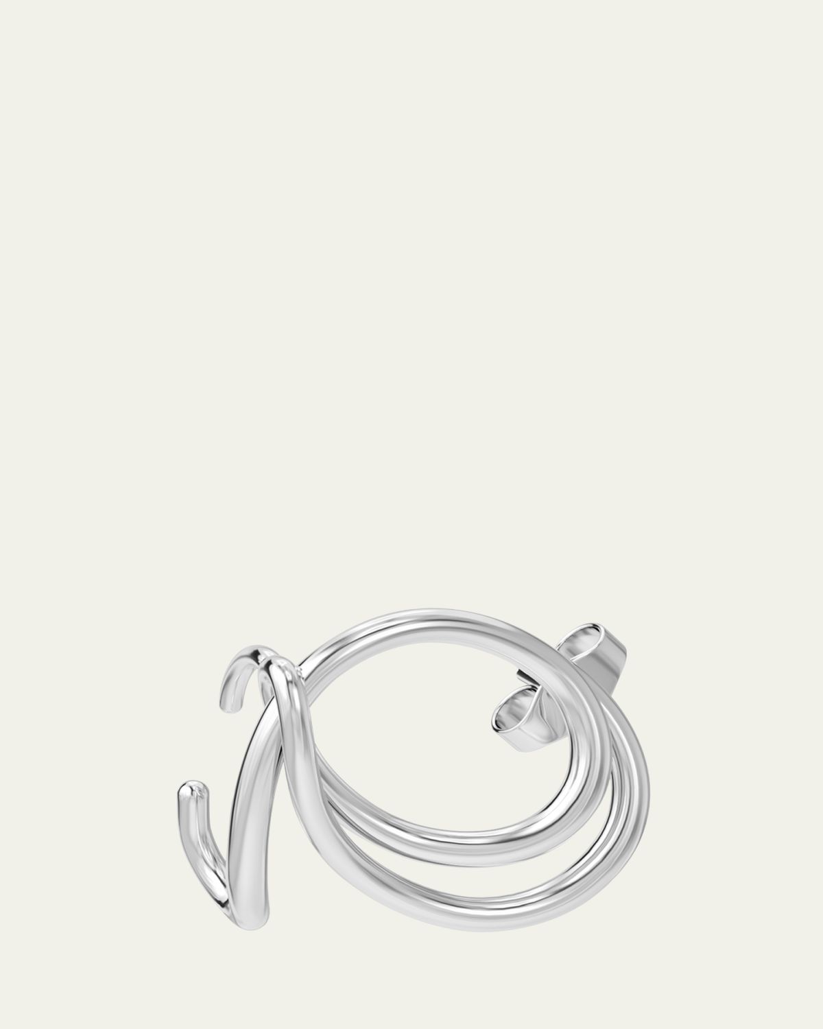 Charlotte Chesnais Lasso Earring Silver, Single
