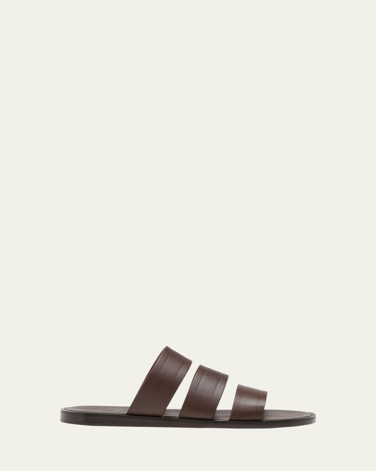 Loro Piana Men's Naha Seawalk Leather Slide Sandals