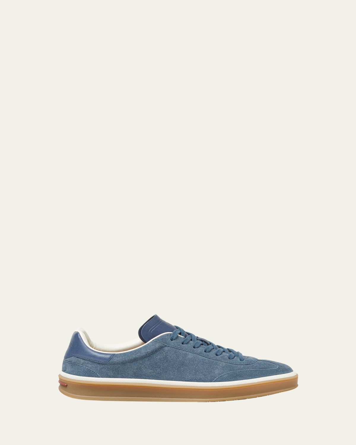 Loro Piana Men's Tennis Walk Suede Low-Top Sneakers