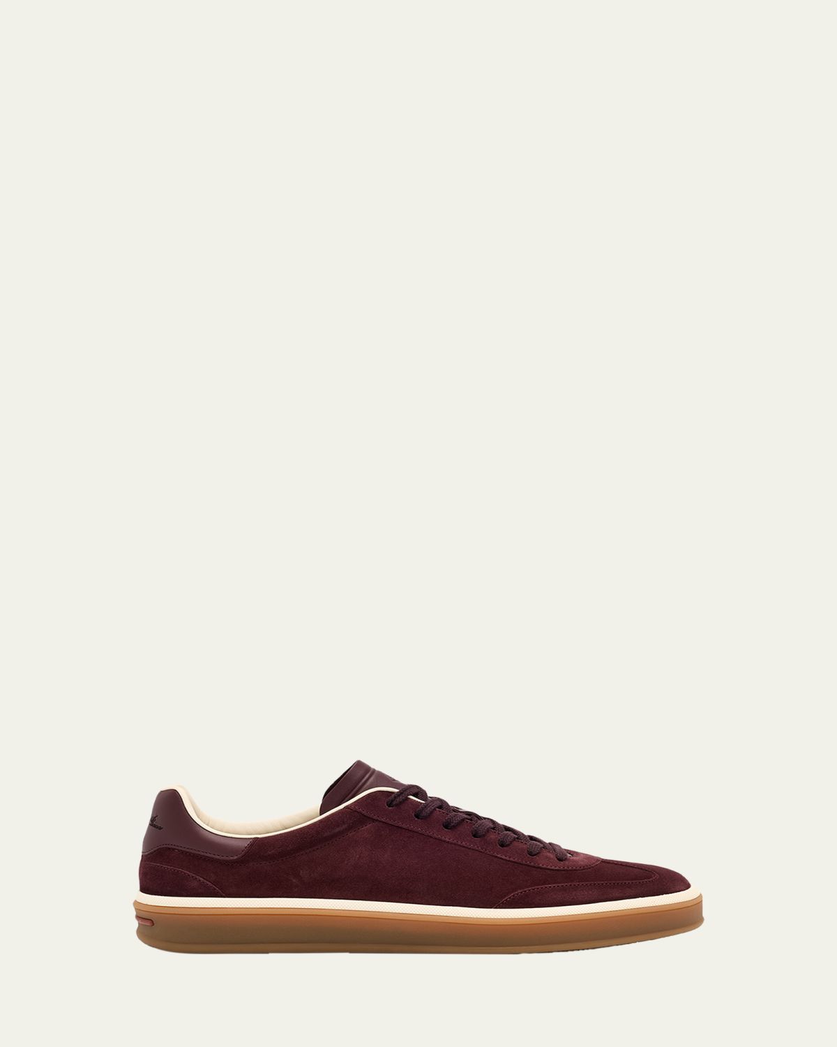 Loro Piana Men's Tennis Walk Suede Low-Top Sneakers