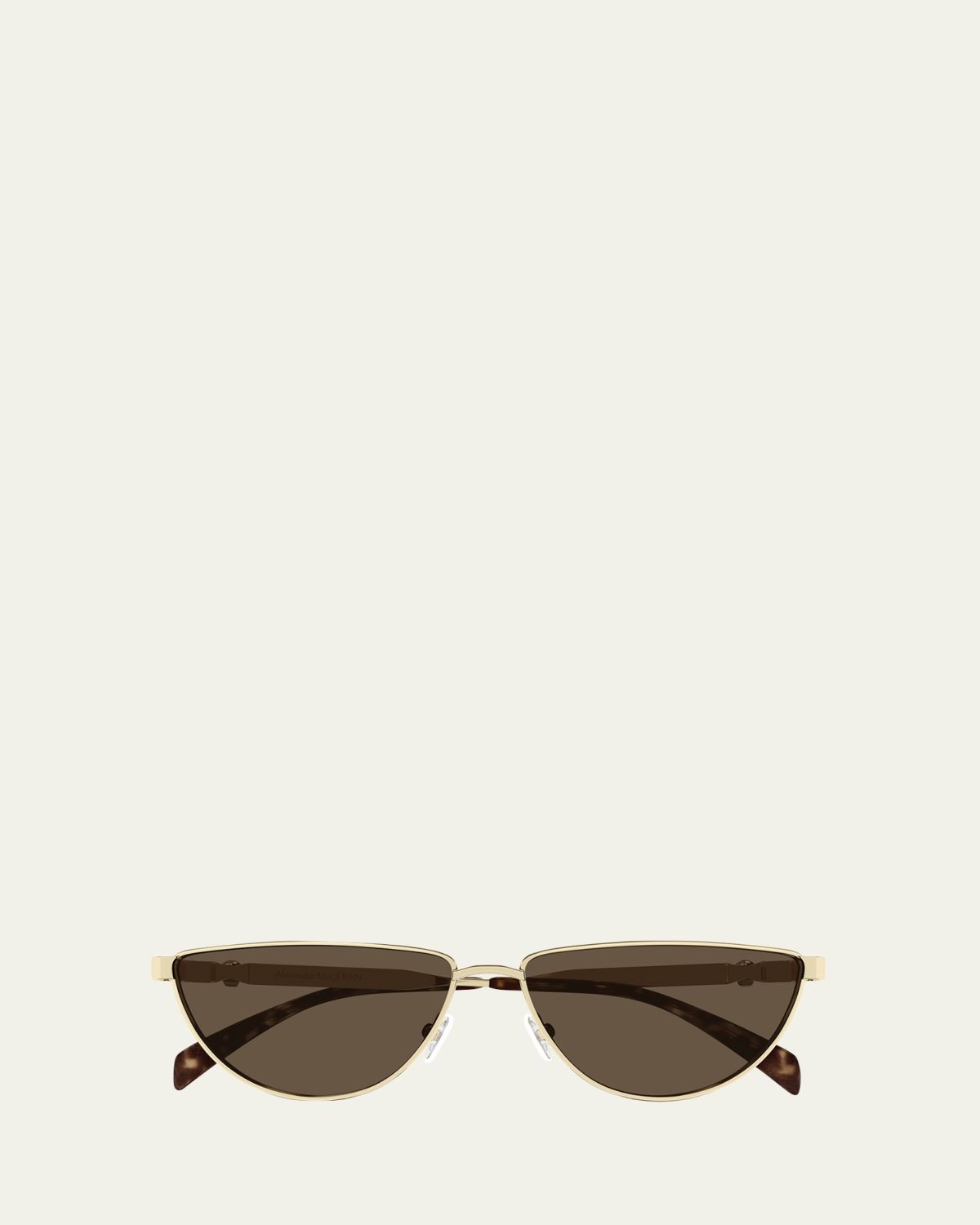 McQueen Skull Logo Metal Cat-Eye Sunglasses