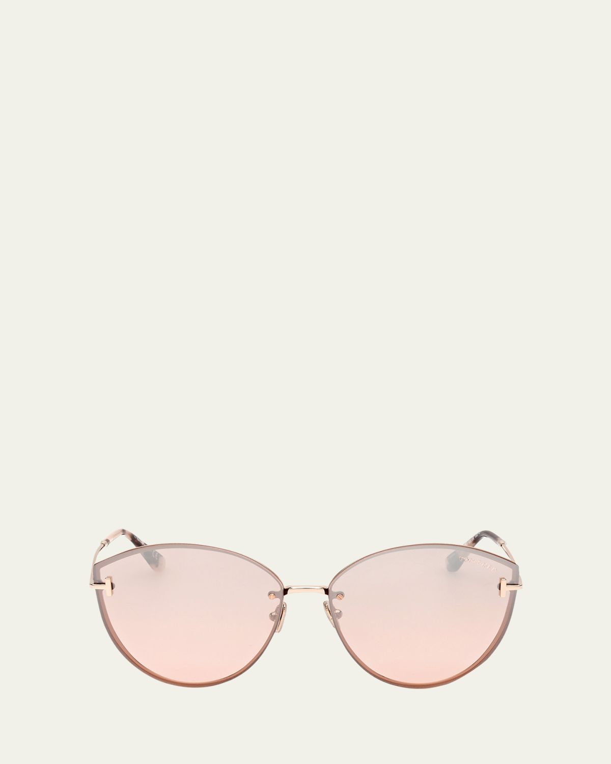 TOM FORD Evangeline Metal Cat-Eye Sunglasses