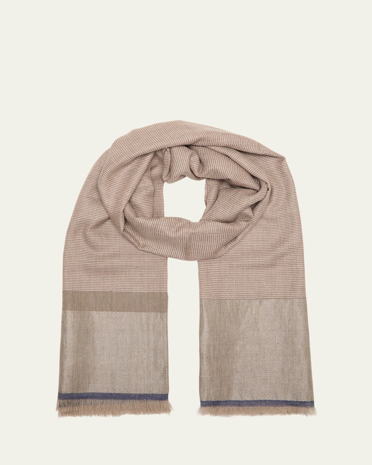 Kashmir Loom Stria Diamond Weave Cashmere Stole - Women's Accessories