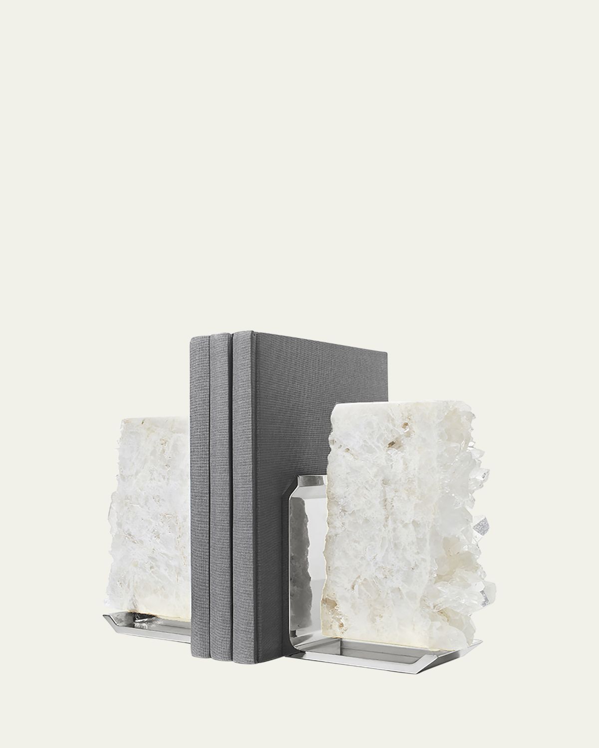 ANNA New York Fim Geo Quartz and Aluminum Bookends | Thumbnail 3