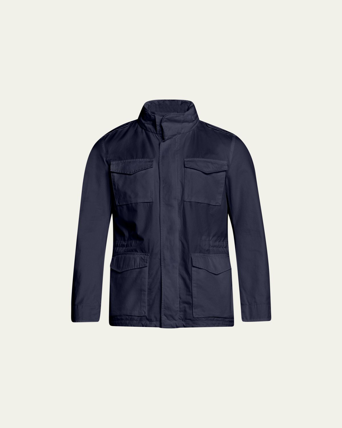 Herno Men's Cotton Concealed-Zip Safari Jacket