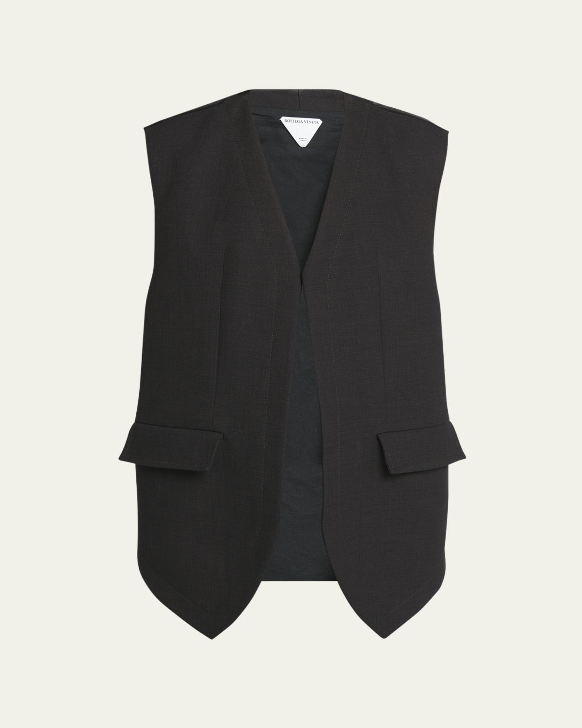 Bottega Veneta Open Front Structured Vest