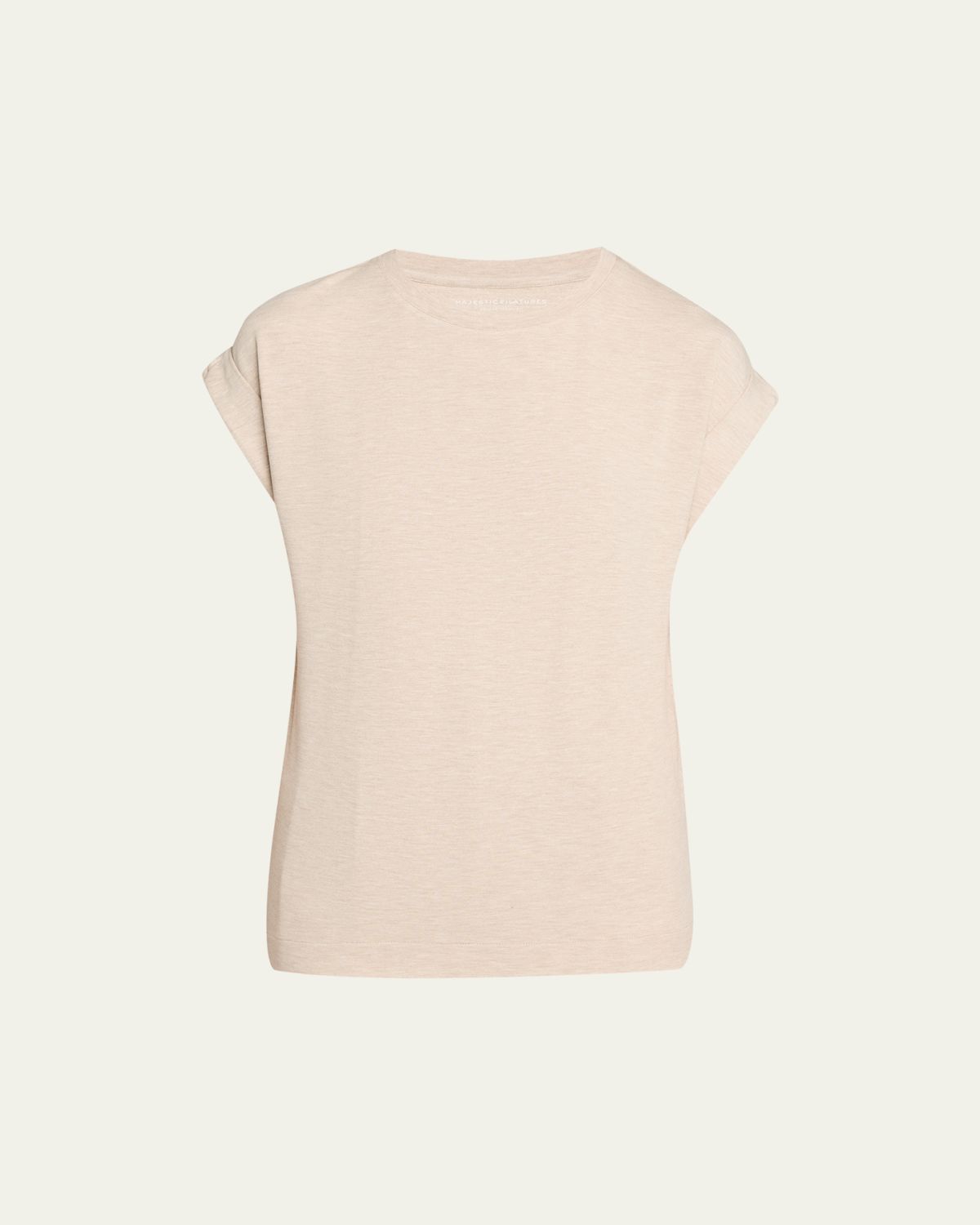 Majestic Filatures French Terry Rolled-Cuff Short-Sleeve Crewneck Tee | Thumbnail 8