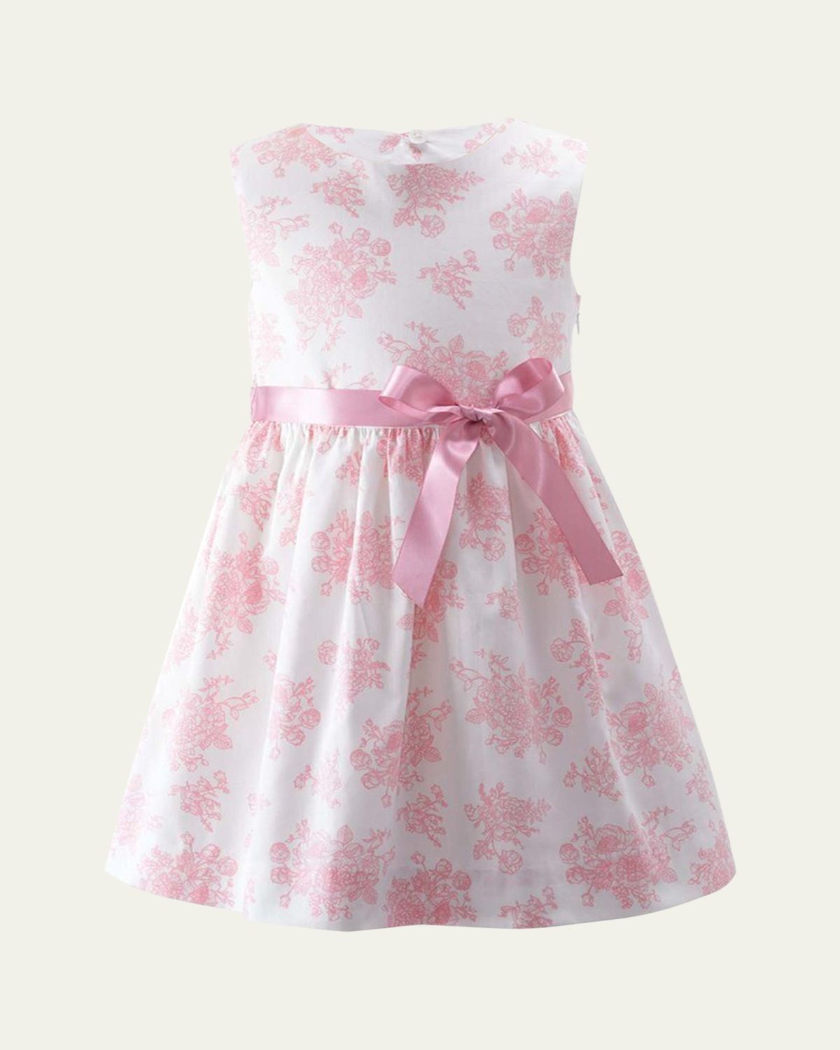 Rachel Riley Girl's Floral Toile Dress, Size -10
