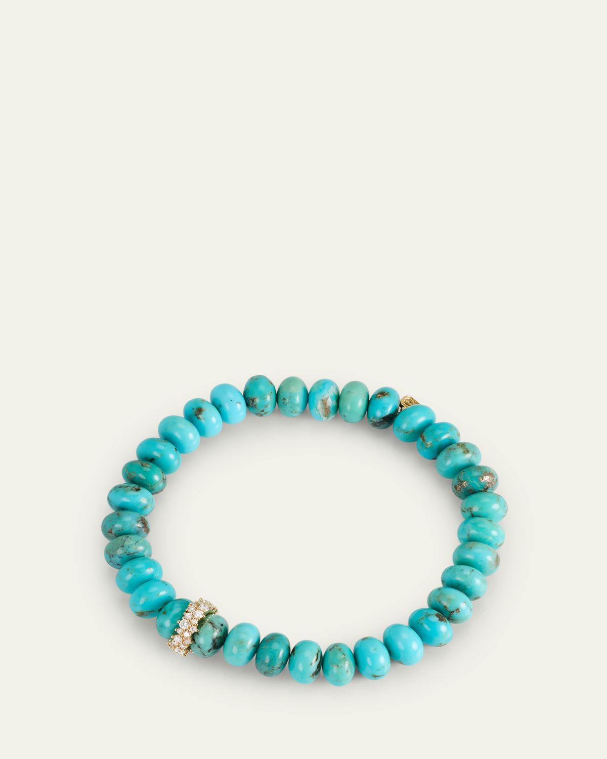 Sydney Evan Turquoise Rondelle Bracelet