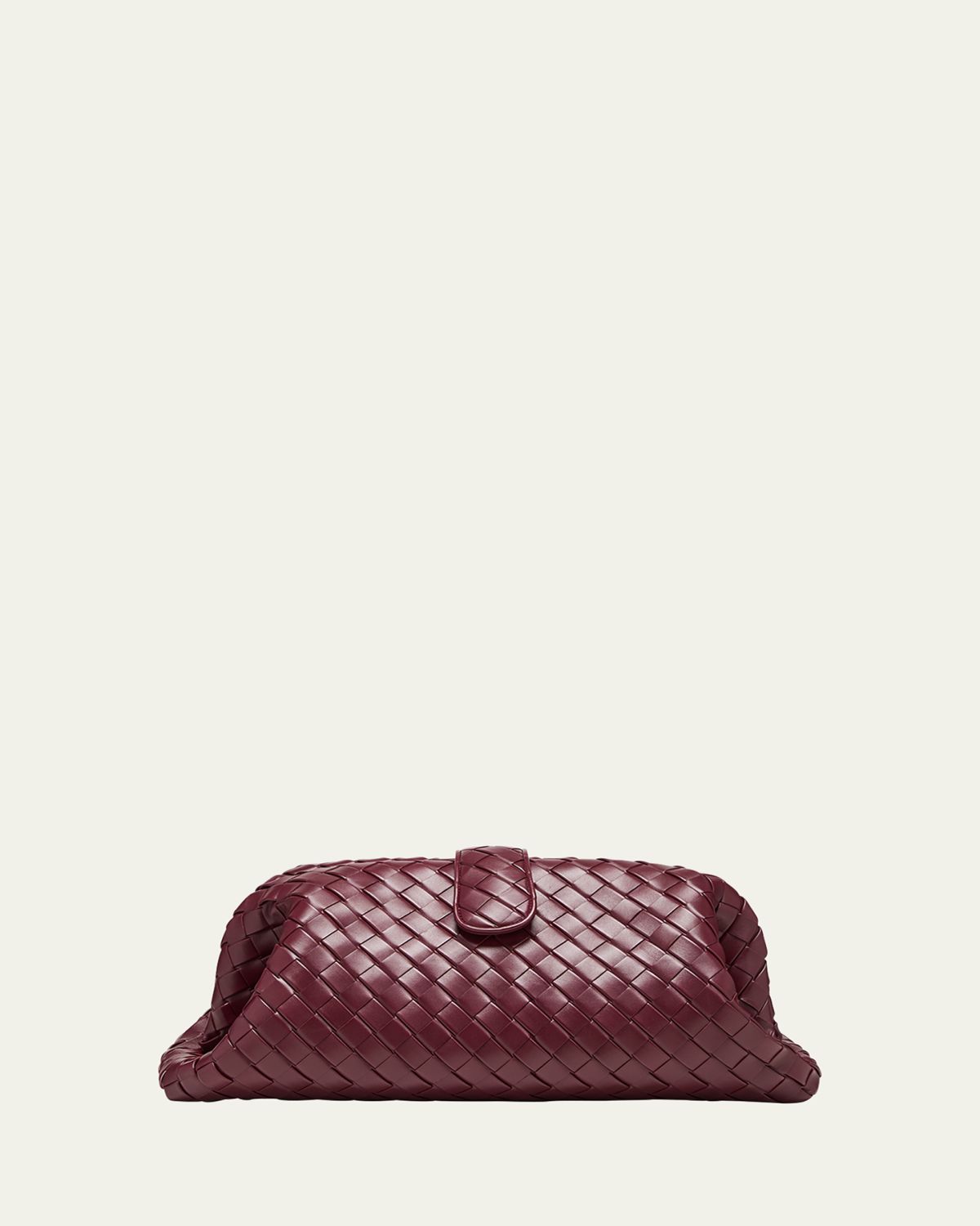 Bottega Veneta Maxi Lauren 1980 Leather Clutch Bag